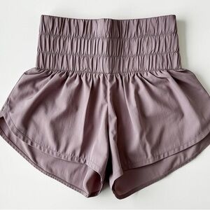 FP Movement by Free People Mauve High-Waisted Shorts